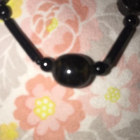Vintage Bakelite Black Bracelet TESTED - Picture 2 of 4